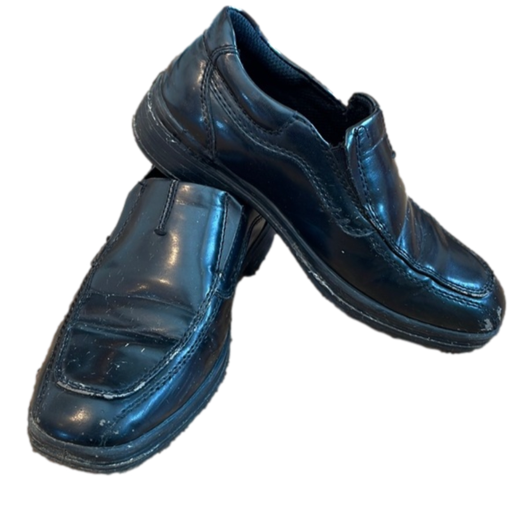 SALE WISE black boys size 13 dress shoes